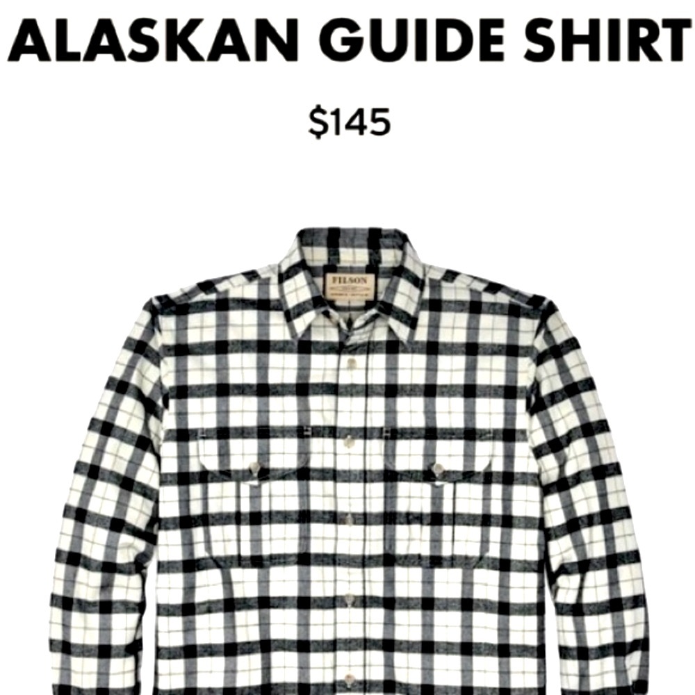 Filson Light Weight Alaskan Guide Shirt
Cream Deep Brown XXXL Button Up Casual